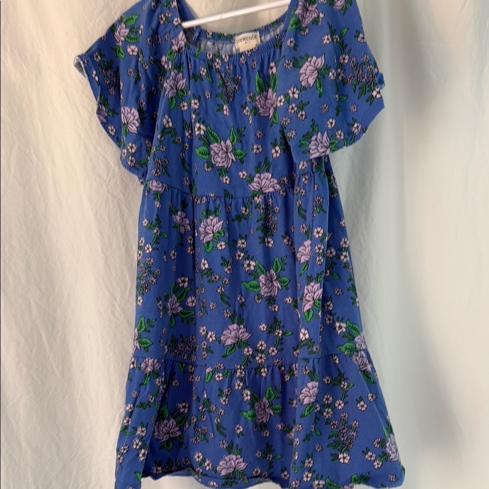 Crewcuts Girls Floral Blue Dress. Size 6.
